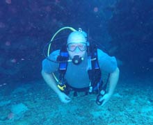 David scuba diving